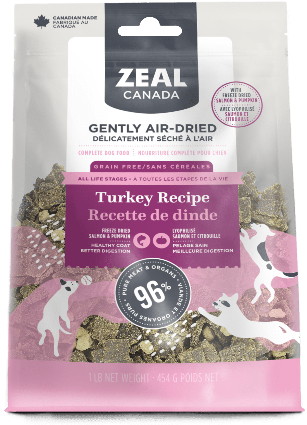 product image for Gently Air-Dried Turkey with Freeze-Dried Salmon & Pumpkin for Dogs